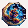 1pc Handsome Son Goku Automatic Folding Umbrella - 3 Folding Design, Vivid Cartoon Pattern, Suitable for Outdoor Activities, A Gift for Fans In A