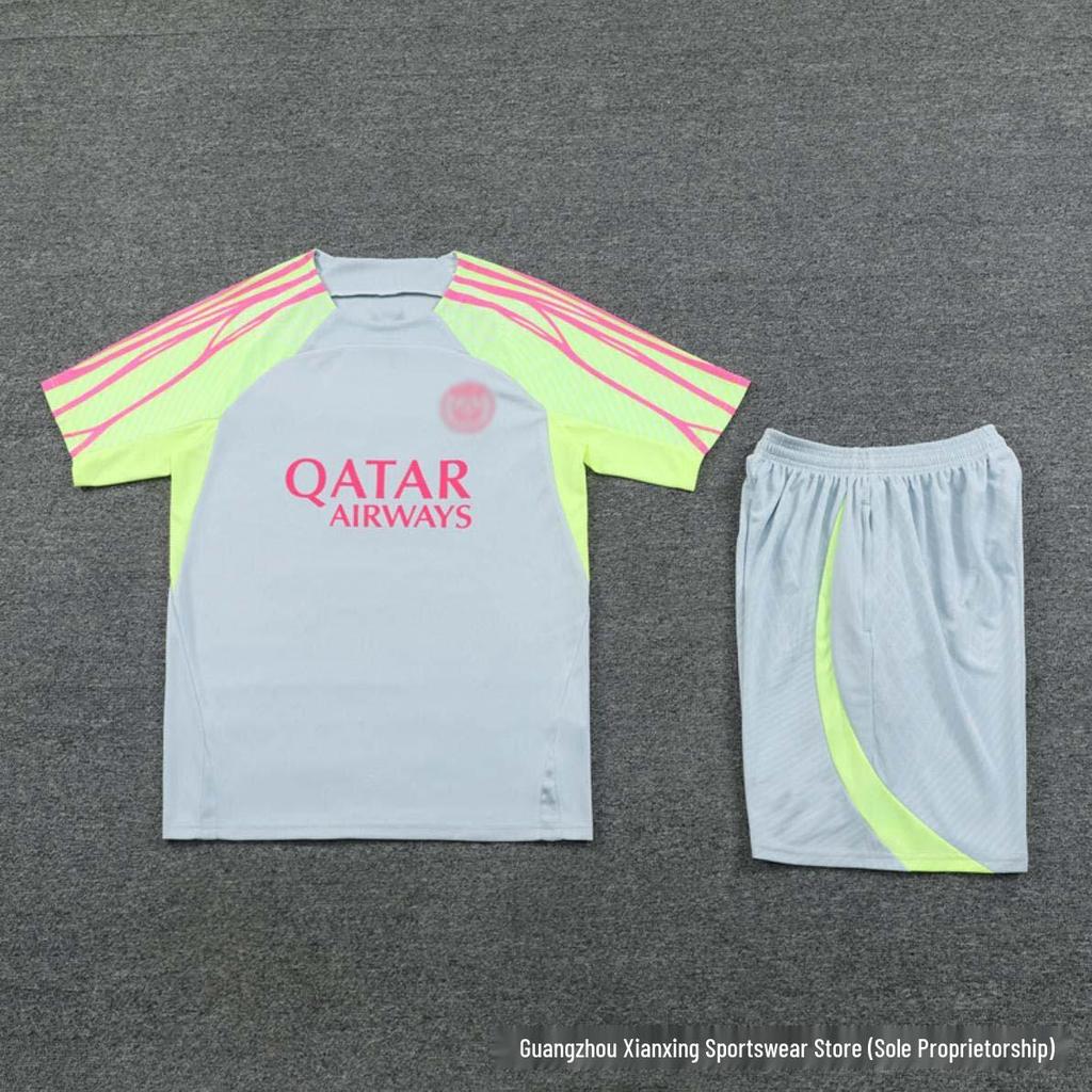 Gran Kit de Fútbol del Paris Club: Conjunto de Entrenamiento de Fútbol para Adultos y Niños con Camiseta y Pantalones Cortos