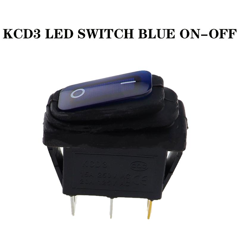 KCD3 Waterproof Rocker Switch ON-OFF/ON-OFF-ON 3Pin,2/3 Position,Electrical Equipment With Lighting Power,15A 250VAC/20A 125VAC
