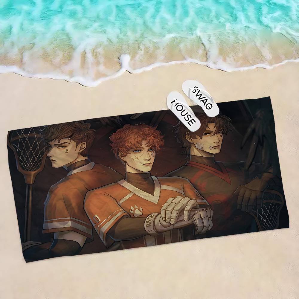 The FoxholeS Court Anime Microfiber Blanket Quick Drying Beach Towels Oversized Printing Super Absorbent Pool Towel Blanket