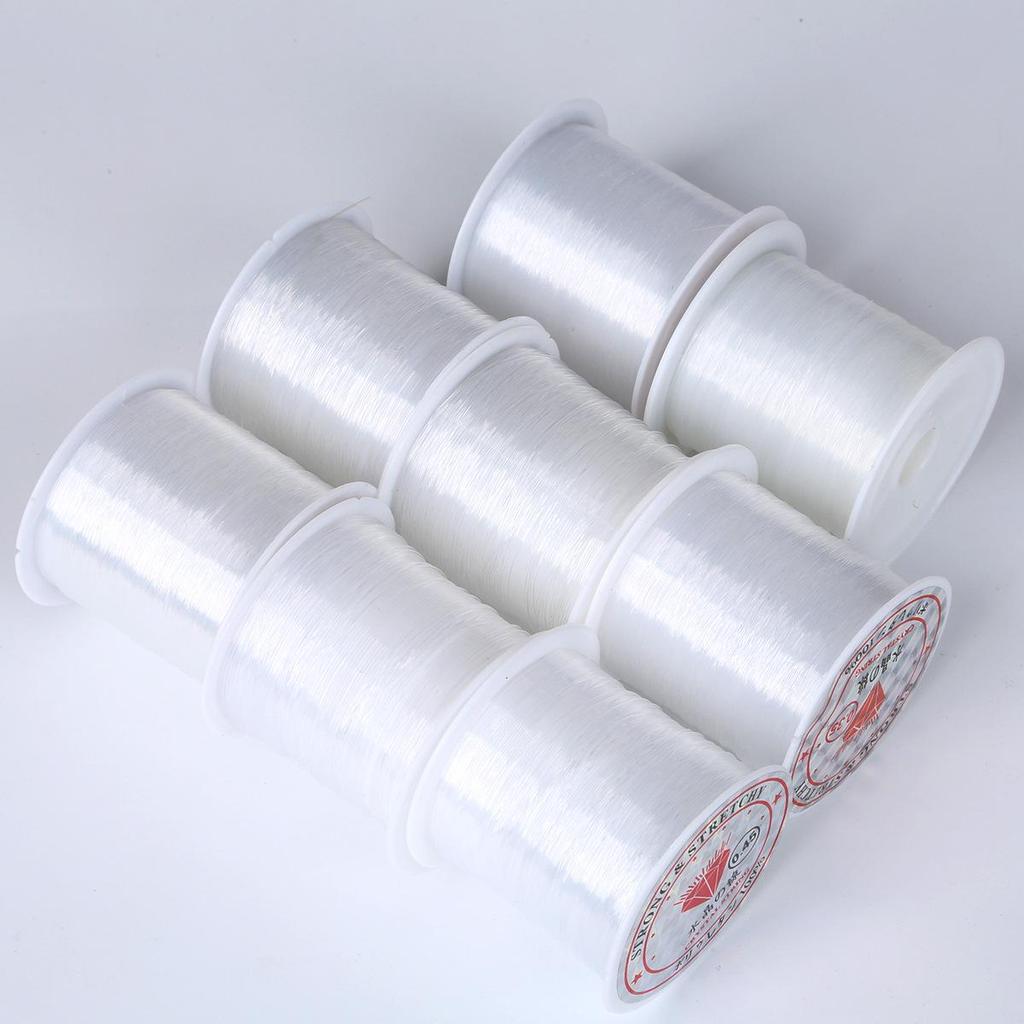 0.2-0.8mm Transparent Non-Elastic Fishing Line for Handmade DIY Jewelry: Bracelets, Necklaces, Beads