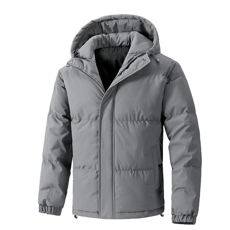 

Cotton-padded Jacket for Men and Women with The Same Style Winter Loose Hooded Cotton-padded Jacket Couple Jacket Men 8XL сірий