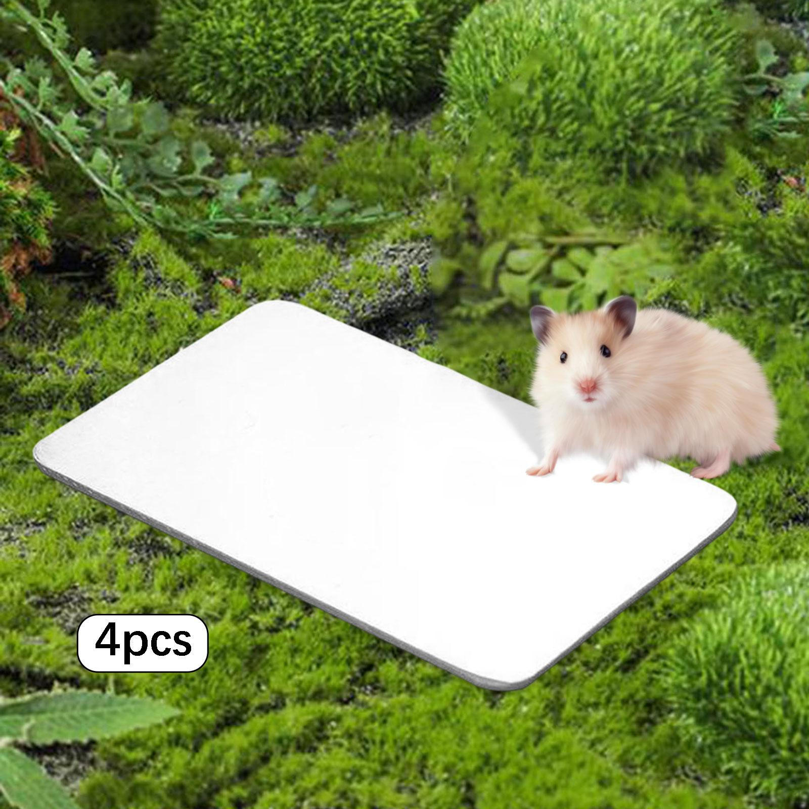 

4x Охлаждающие коврики для питомцев Комфортные аксессуары для клетки Портативная ледяная кровать Охлаждающие коврики для животных для других мелких питомцев