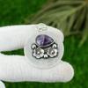 Hochzeitsgeschenk für Sie 925 Sterlingsilber Natürlicher Stern-Amethyst Edelstein Anhänger