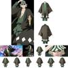Urahara Kisuke Cosplay-Kostüm, grau-grünes Polyester-Outfit für Anime-Fans