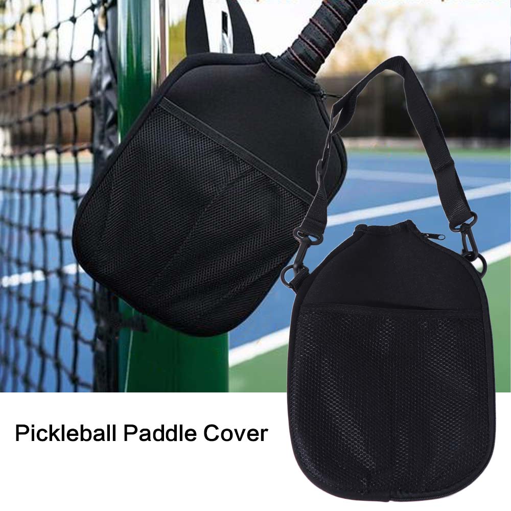 Large Capacity Pickleball Paddle Cover Zipper Closure Pickleball Racket Bag  Home Fitness