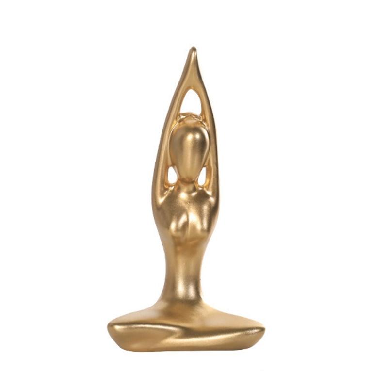 Modern  Yoga Figurine Premium Resin  Decoration Gift For  Birthday Holiday Celebration