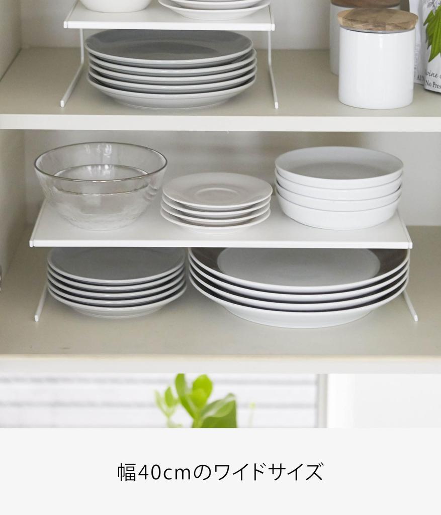 Yamazaki Dish Rack, Dish Storage Plate, Large, White, 2960