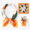 New flower and flower gift silk scarf, high-end sense, professional flight attendant simulation silk small scarf, Suhang tied bag silk scarf