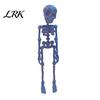 Spooky Fridge Magnet 3D Printed Skeleton Refrigerator Magnet, Poseable Figurine with Movable Joint Joints, Halloween Gothic Decoration