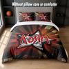 Set Biancheria da Letto Korn Design 1 Copripiumino + 2 Federe Morbido Traspirante Biancheria da Letto per la Casa