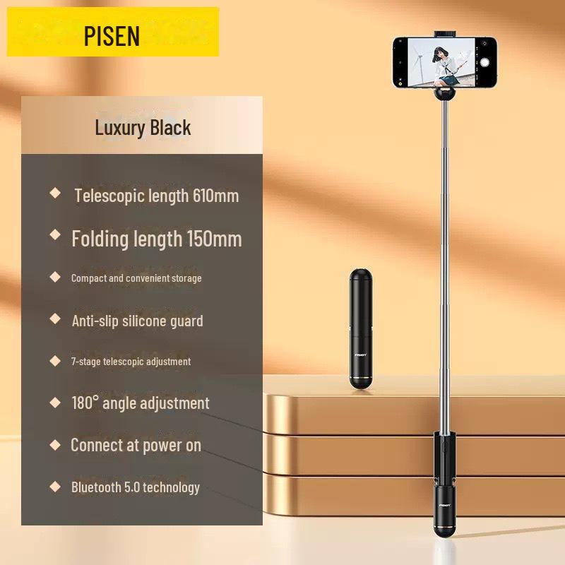 

PISEN Mini Многофункциональная беспроводная селфи-палка для мобильной фотографии mini integrated portable selfie stick (WS-19001)