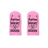 1 Pair Women Winter Socks Letter Print Mid-tube Thick Coral Fleece Keep Warm Floor Socks Anti-slip Knitted Daily Wear Sport Sock