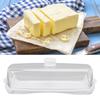 Plastic Butter Dish With Lid Transparent Cover Butter Keeper Container  For Refrigerator