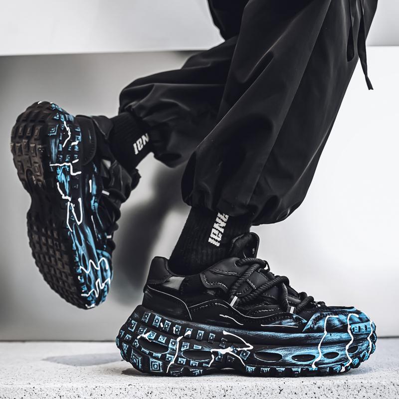 Street Dicksohlige Sneaker Herren Hip Hop Herren Designerschuhe Herbst Plateau Sneaker Für Herren Höhe Schuhe zapatos de hombre