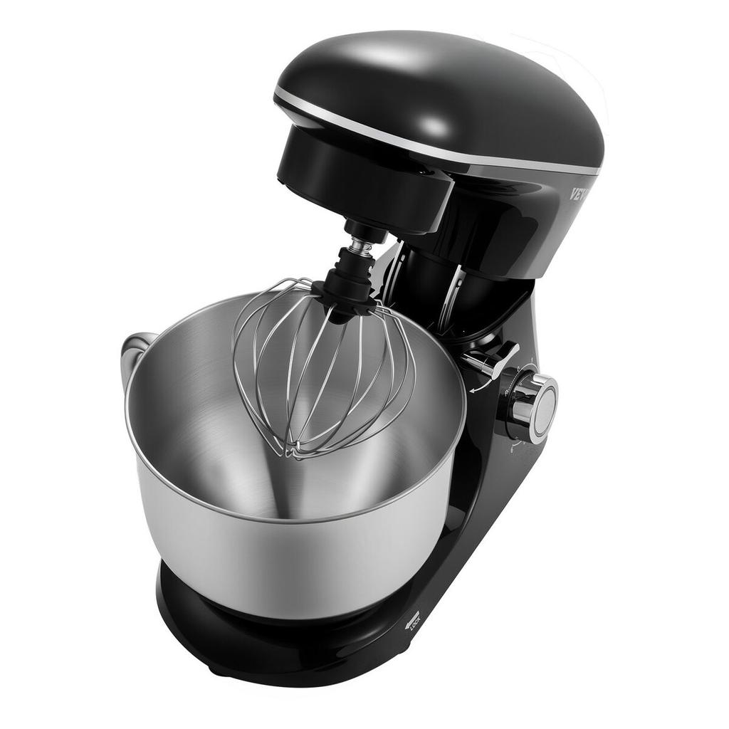 Stand Mixer 6 Quart Electric Dough Mixer 1400W 6 + P Speeds Food Beater