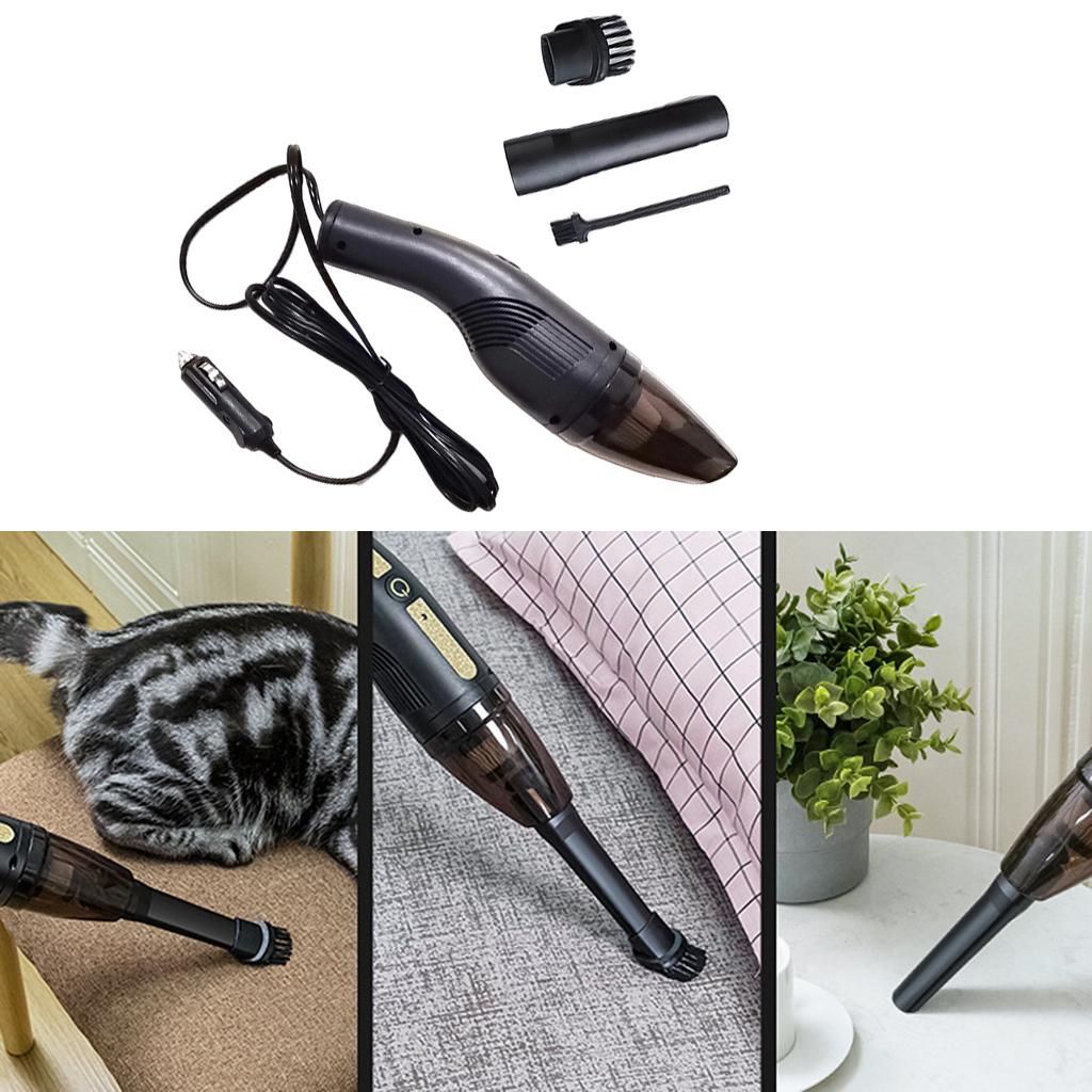 Portable Car Vacuum Cleaner Use 12000PA High Power with Long Nozzle Operate Rechargeable Handheld