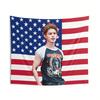Kpop James American Flag Tapestry Wall Hanging Room Decor Kpop Fans Gift Merch Bias Birthday Valentines Day Gift Flat Print
