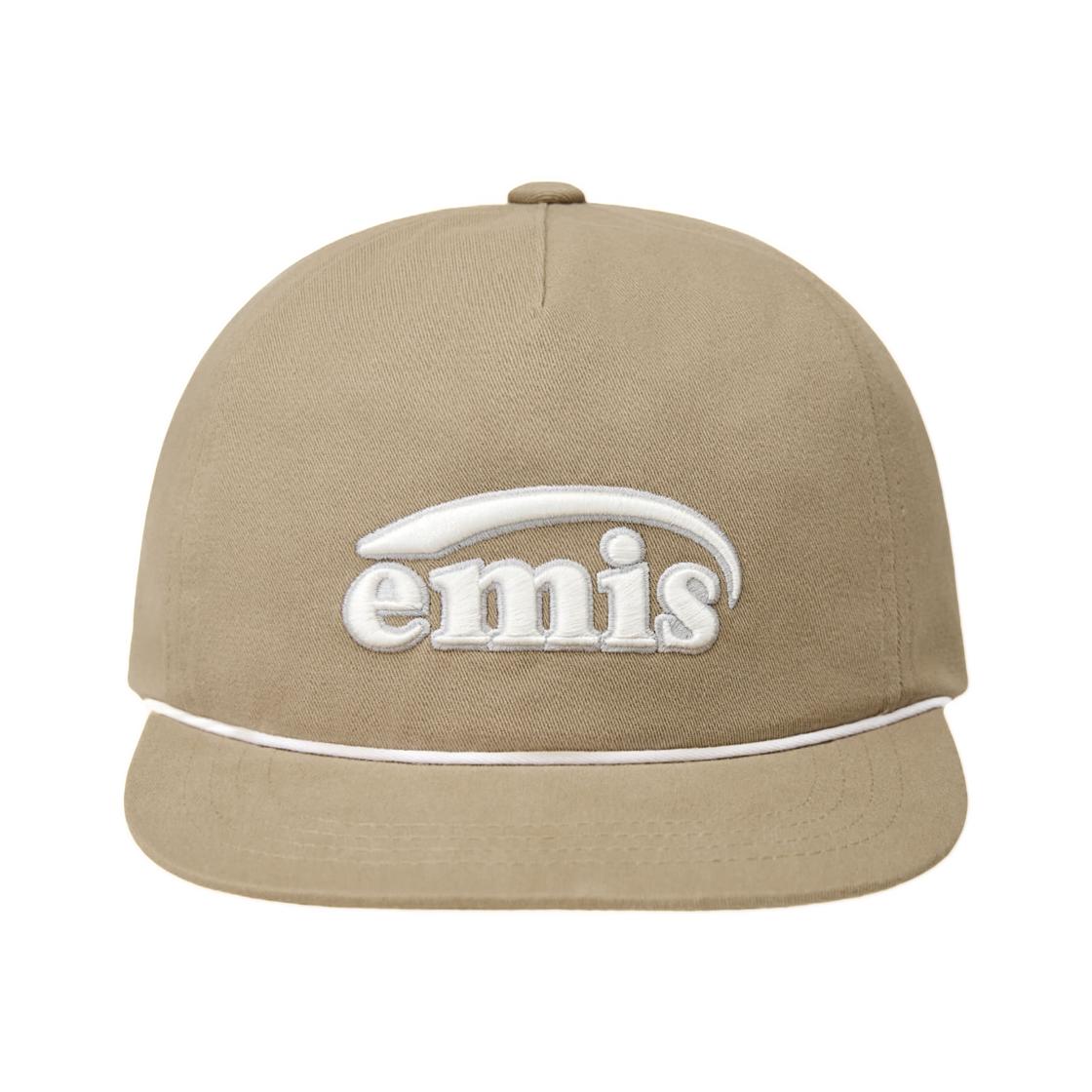 EMIS New Logo Cotton Trucker Hat Beige ONE SIZE