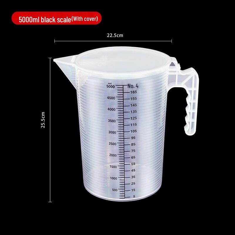 Food-Grade Plastic Measuring Cup with Lid