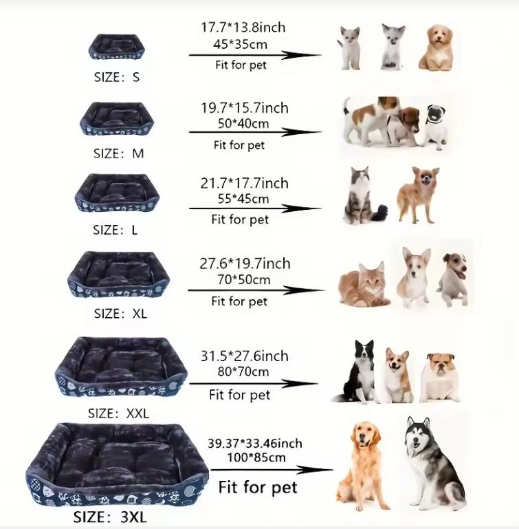 Hundbädd Hundsoffa Mattor Vinterprodukter för Husdjur Kudde Hund Tillbehör Hundkorg Förnödenheter För Stora Medel Små Husdjur Katthus