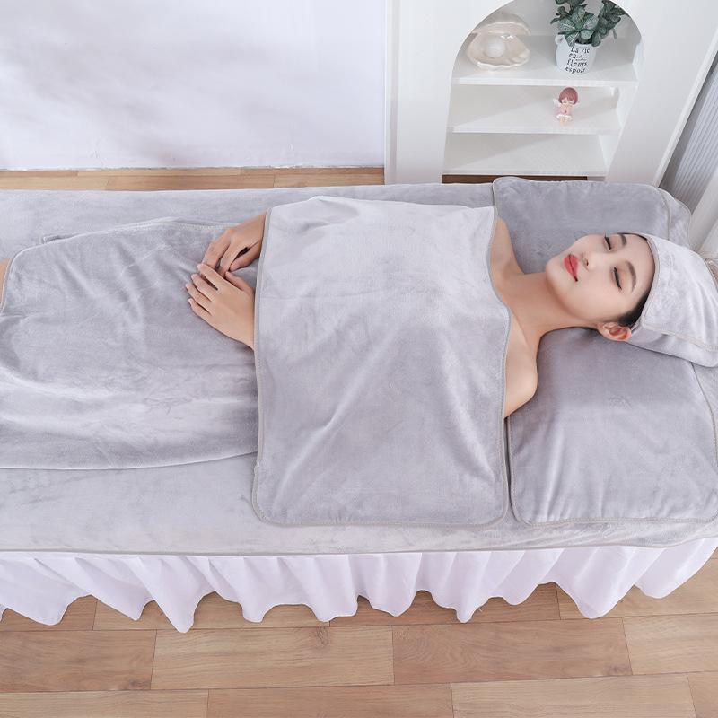 Salon-Specific Towels Skin Management Bed Sheets Soft Breathable Absorbent Bath Skirts Head Wrap Large Towels Five-piece Set