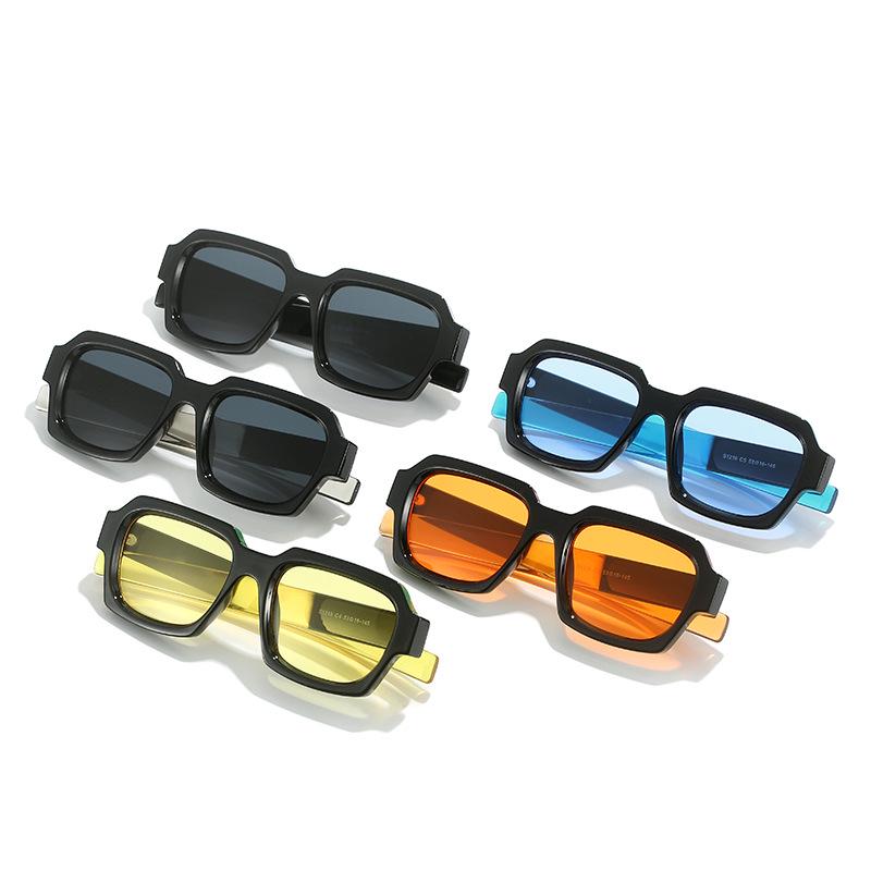 2023 European & American Modern Colorful Square Women's Fashion Sunglasses