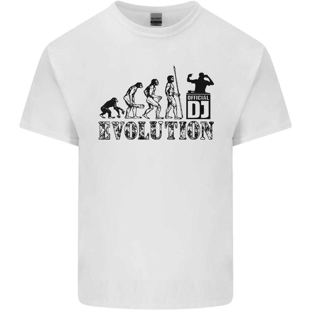 Evolution of a DJ Music DJing Vinyl Decks Unisexs Light Cotton TShirt