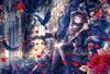 Epoch Jigsaw Puzzle Fantasy Kurohime Monogatari with and Score Ticket 300-piece Illustration/Art Art/Onineko (26x38cm) 26-306 Glue, Spatula,