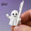One-piece Molded Pen Holder Ghost Holder Halloween Cute Desk Organizer Spooky Fun Shaped Stationery Rest Stand for Pencils Funny Office Home Decor