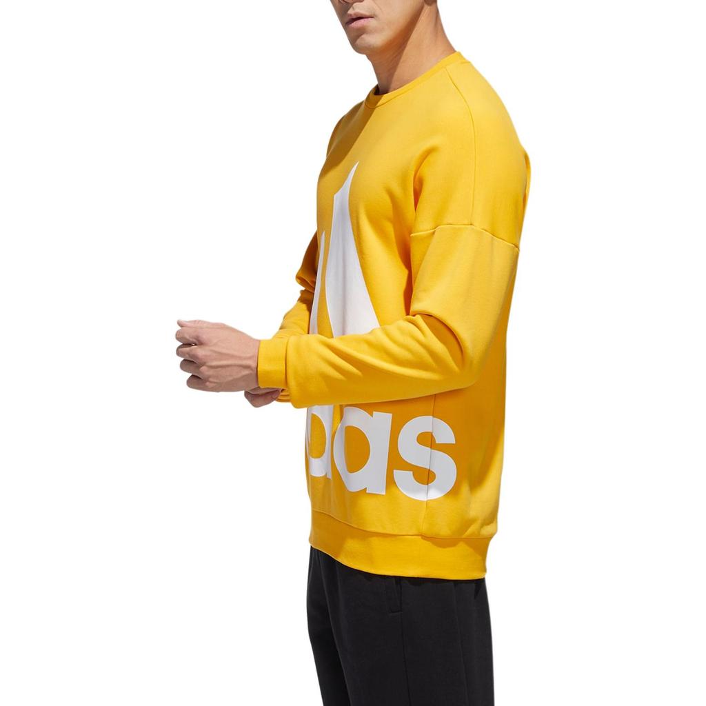 Adidas Fav Bl Sweatshirt With Crew Neck Men Tops Gold GK0619