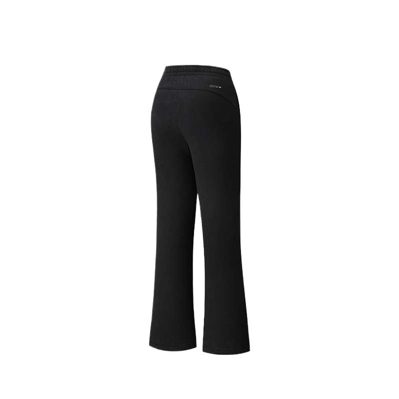 Anta Life Series SS26 Slim Fit Solid Color Mid Waist Elastic Knitted Sports Pants Women Bottoms 162618315-3