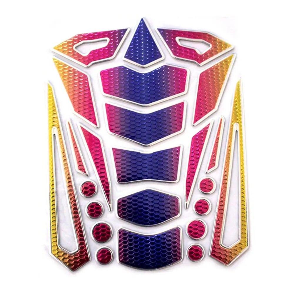 Universal 3D PVC Fishbone  Sticker Gas Fuel Oil Tank Pad Protector Cover Decals Motorcycle Tank Pad Sticker Accessories Parts