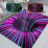 Covor 3D Vortex Illusion Covor intrare ușă covoraș abstract geometric optice covoraș anti-alunecare covor decor living