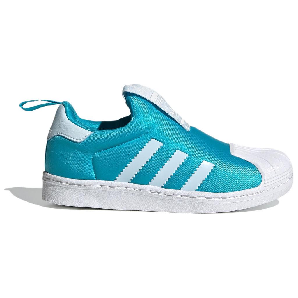 Adidas Originals Superstar 360 Comfortable Versatile Shock Absorbing Durable Low Top Kids Sneakers Kids Sneakers Light-Blue FZ2978