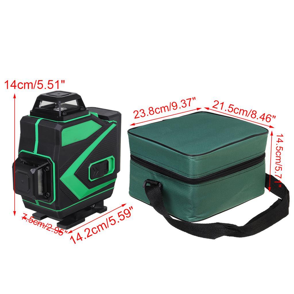 12/16 Lines Laser Level 4D Green Light Self-Leveling 360 Horizontal&Vertical Hanging Wall For Floor Wall Powerful Laser level 6000mAh