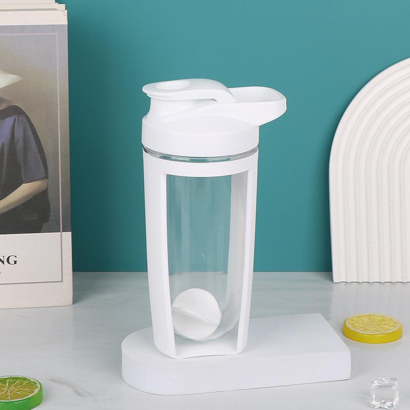 Water bottle100ml plastic double-layer milkshake cup protein powder cup fitness mixing cup leak-proof design sports shaking cup