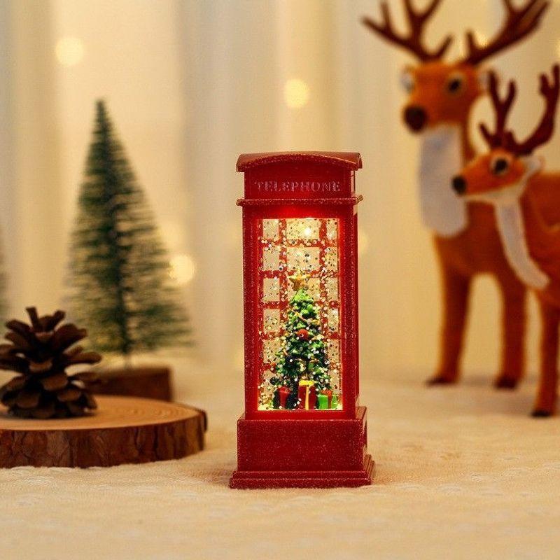 Christmas micro landscape mini luminous small house tabletop ornament Christmas tree ornament children's small gift