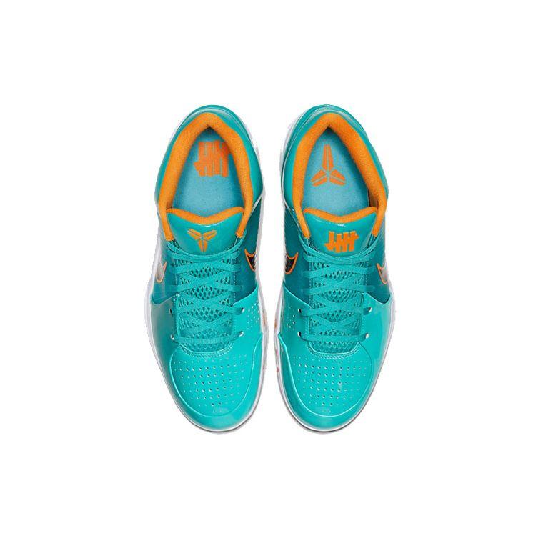 Nike Undefeated x Kobe 4 Protro Hyper Jade Unisex Sneakers Teal Mango White CQ3869-300