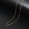 Titanium Steel Necklace Women'S O-Chain Lip Chain Plated Real Gold 18K Non-Fading Collarbone Chain Neck Chain Plain Chain