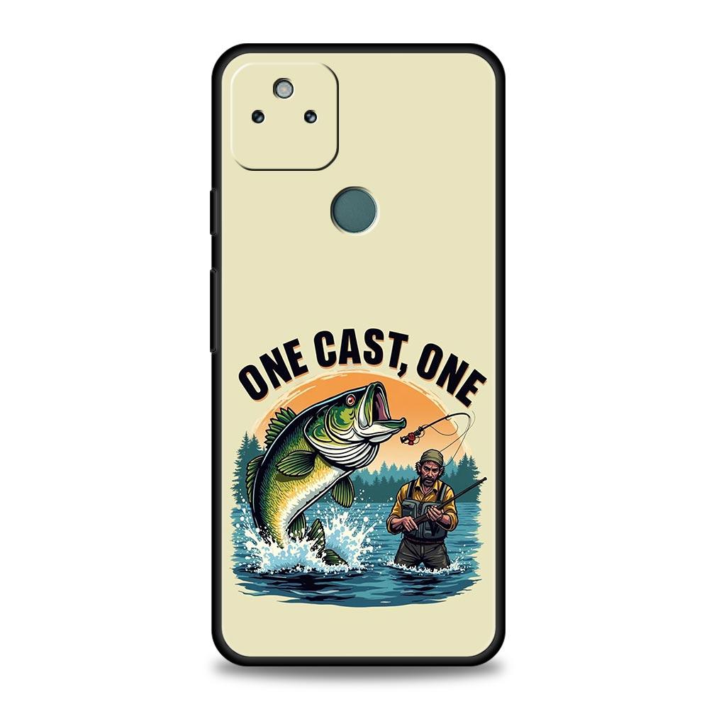 

Hunting Fishing Man Phone Case Cover for Google Pixel 10 9 8 7 6 9A 8A 7A 6A Pro Shockproof Soft TPU 9 Pro XL Shell Capas Fundas Pixel 8 A