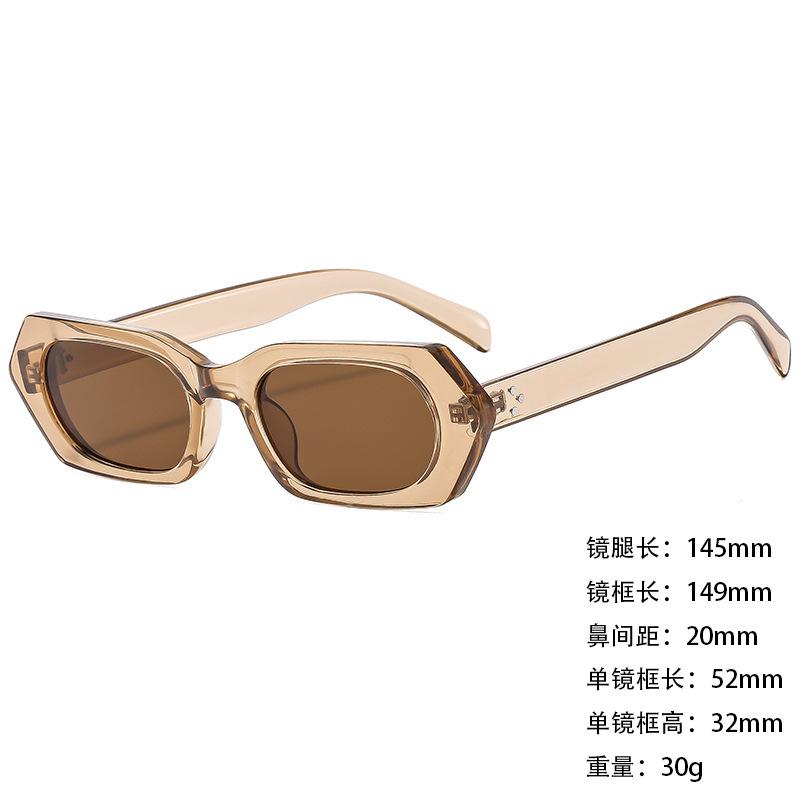 Sunglasses Personalized Large Box Trendy Korean Style Men And Women Thin Sunshade Sunglasses Anti-Uv400