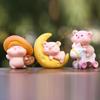 Miniature Pigs Statue Garden Decors Small Resin Pigs Figurine Toy Mini Cake Toppers for Birthday Party Decors Supplies 55KF