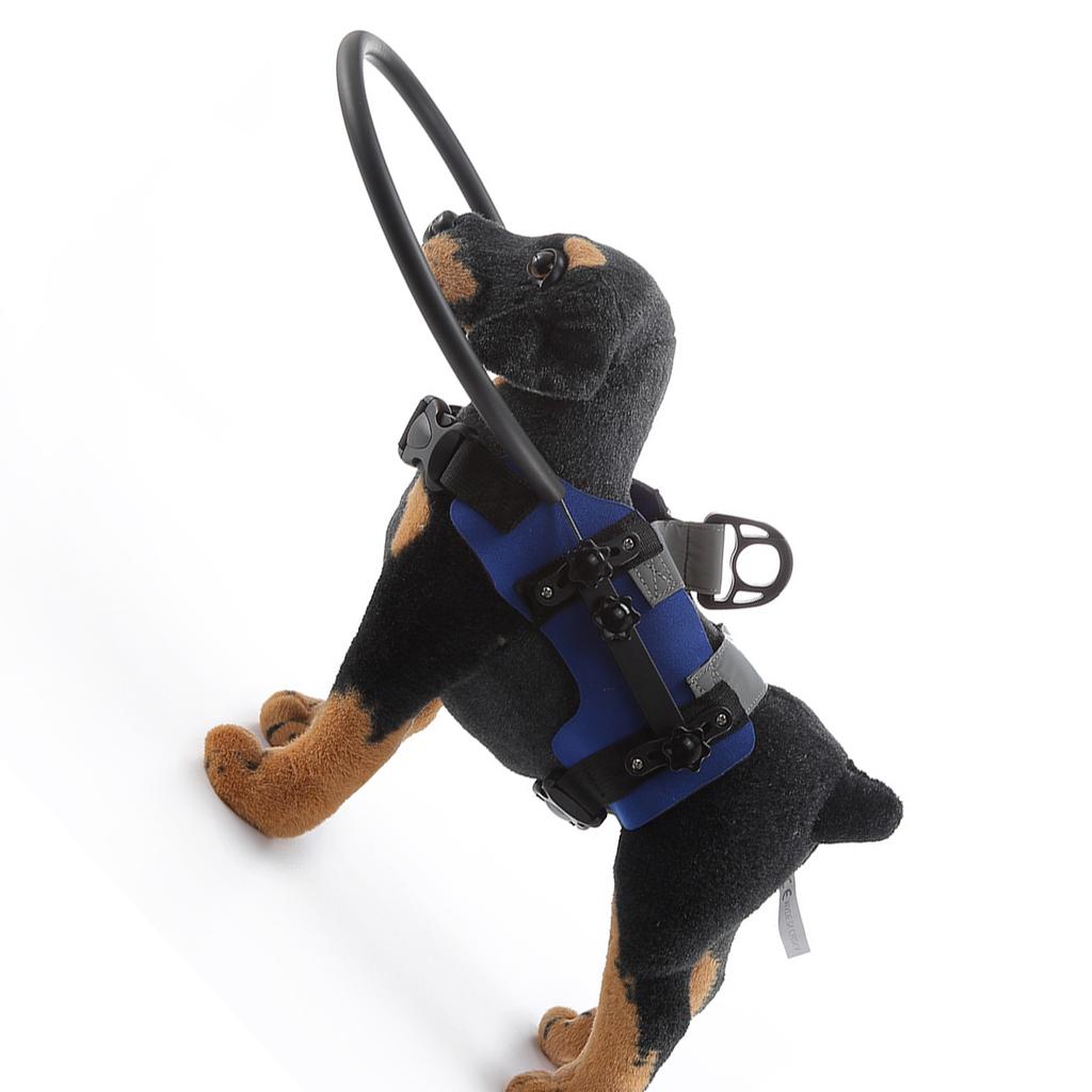 Comfortable Protective Collar Harness Leash Attachment for Blind Dogs to Avoid Collision Polyester for Safety