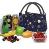 Galaxy Space Planet Print Thermal Lunch Bag Portable Insulated Bento Tote for Picnic Work Unisex Reusable Packed Lunch Box