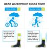 Dexshell Waterproof Fully Waterproof and Warm for and Outdoor DS642 Jet Black Socks, Breathable, Hiking, Fishing, Camping, Activities, Unisex, (L,