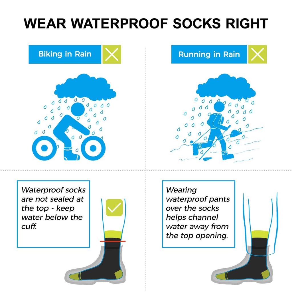 Dexshell Waterproof Fully Waterproof and Warm for and Outdoor DS642 Jet Black Socks, Breathable, Hiking, Fishing, Camping, Activities, Unisex, (L,