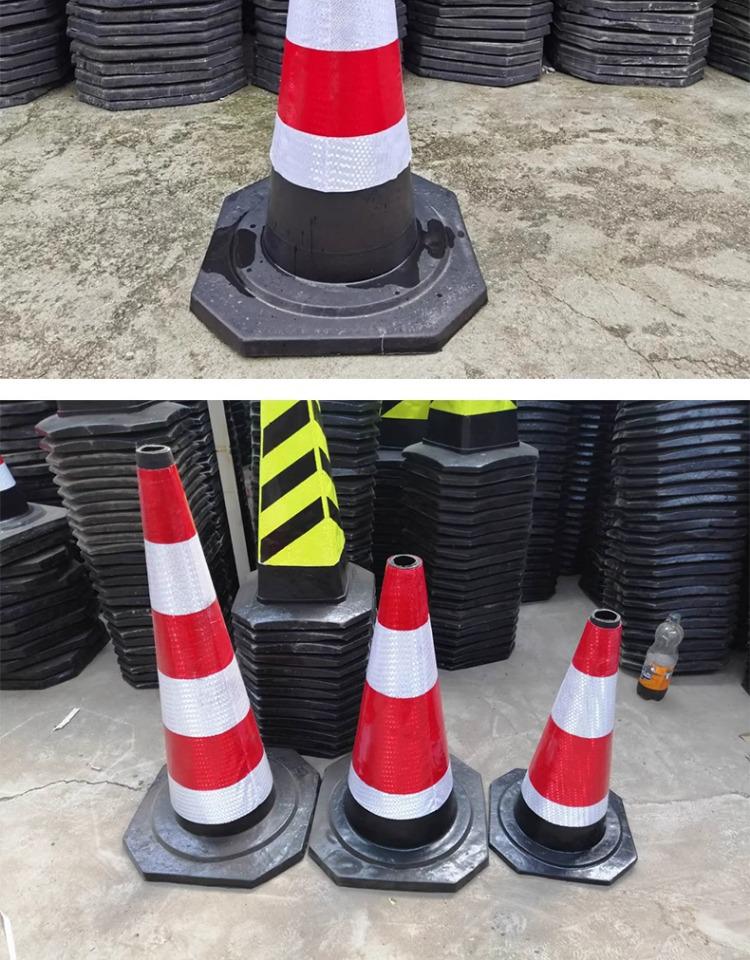 Reflektierender 70cm Gummiverkehrskegel & 90cm Eiswaffel-förmiger Leitkegel für den Straßenbau
