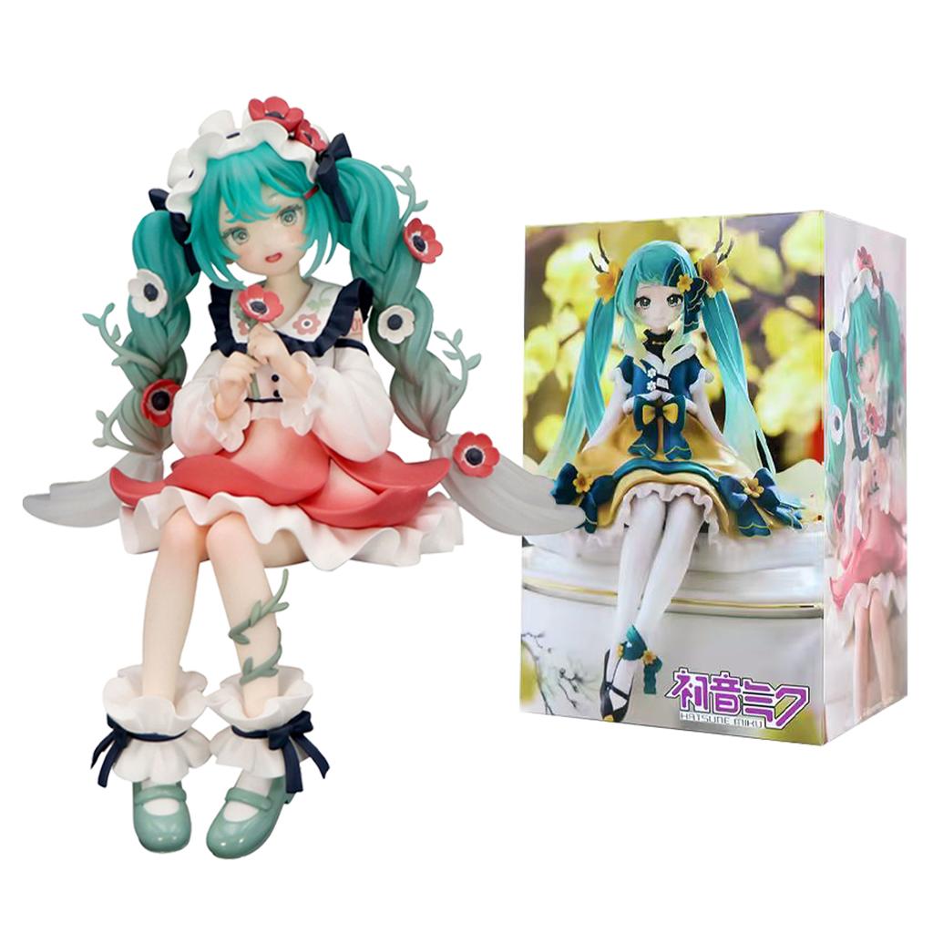 Hatsune Miku Anime Figure Toys Flower Fairy Collection Series MIKU Cute Cartoon PVC Action Figurine Model Doll Kid Birthday Gift