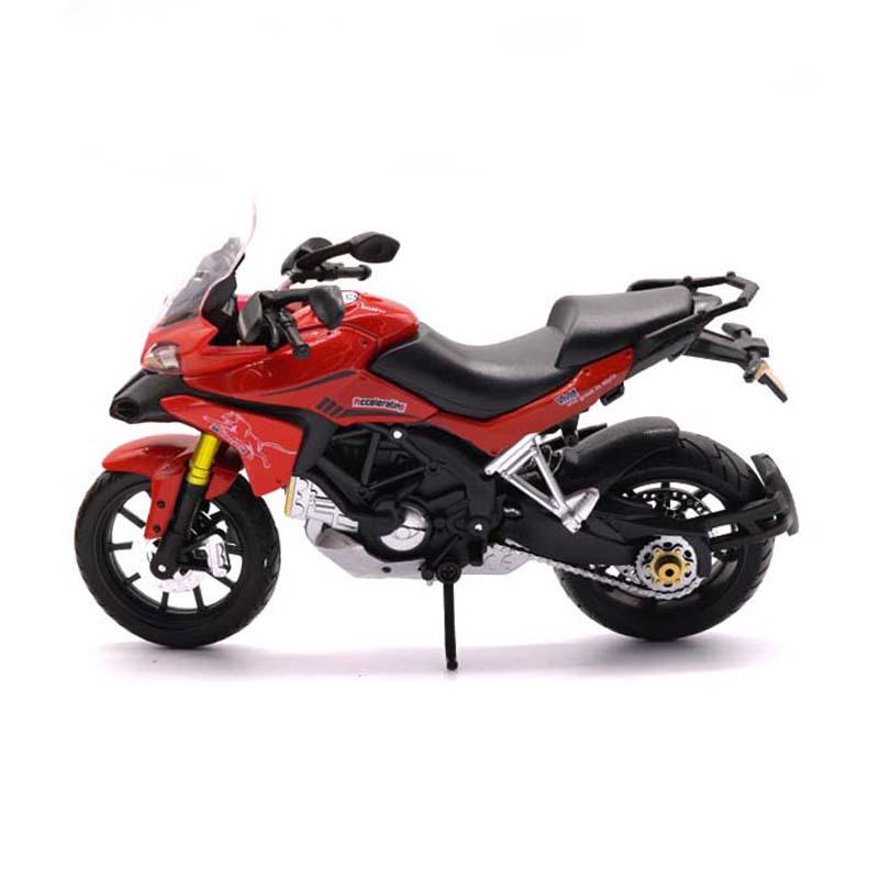 1/12 Ducati MTS Enduro Die Cast Motorcycle Model Toy Vehicle Collection Autobike Shork-Absorber Off Road Autocycle Toys Car